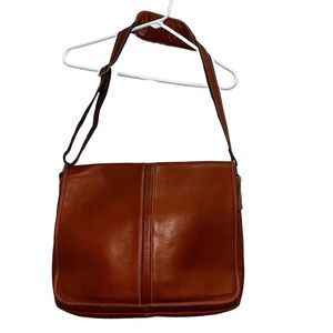 Latico Natural Leather LARGE Messenger Bag Laptop Unisex Men Brown